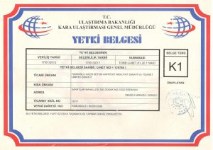 K1 Belgesi